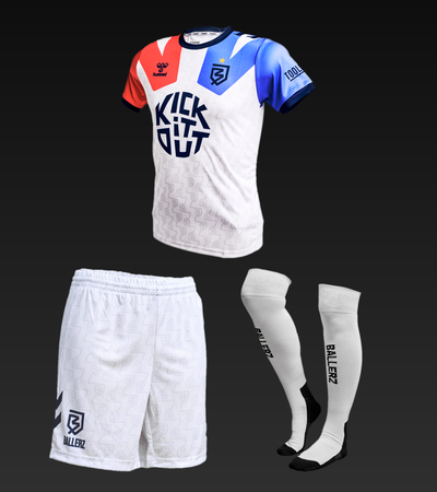 Ballerz® Adults Home Full Kit: shirt, shorts and socks
