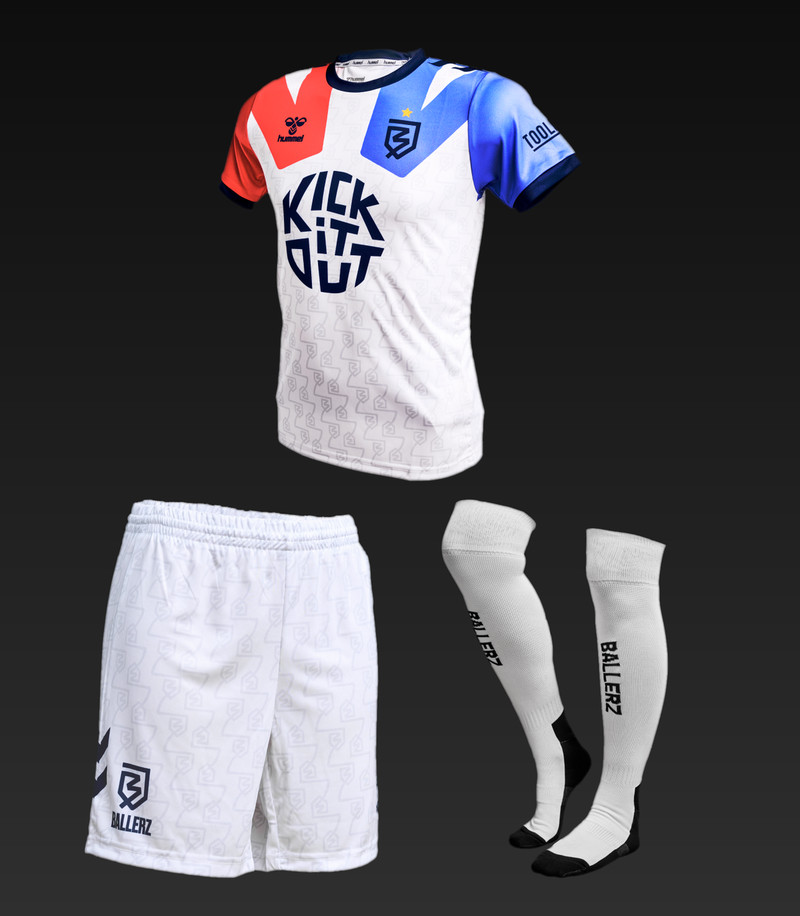 Ballerz® Adults Home Full Kit: shirt, shorts and socks